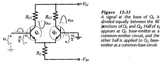 Circuito de amplificador diferencial utilizando transistores