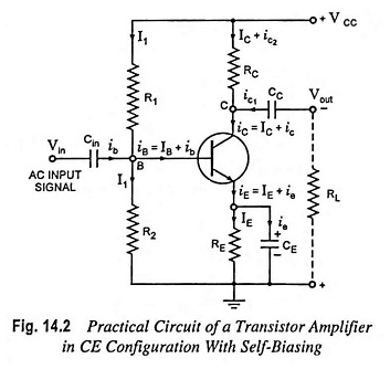 Single Stage transistor versterker praktisch circuit